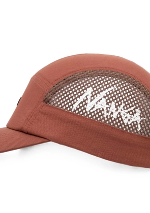 NANGA logo-patch mesh-panel cap - Brown