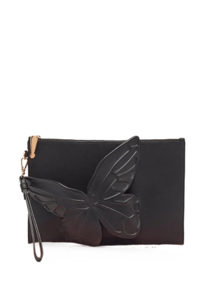 Sophia Webster Flossy Butterfly wristlet clutch bag - Black