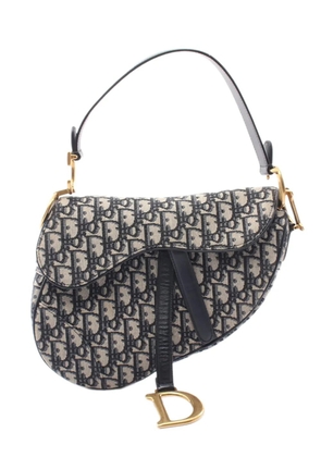 Christian Dior Pre-Owned 2000-2026 Oblique Canvas Saddle Bag shoulder bag - Blue