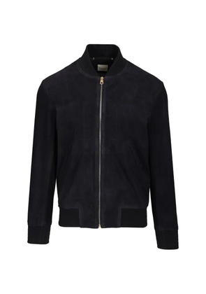 Paul Smith suede bomber jacket - Blue