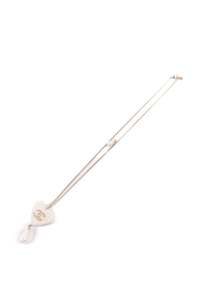 CHANEL Pre-Owned CC heart necklace - Gold