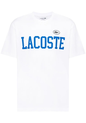 Lacoste logo-print cotton T-shirt - White