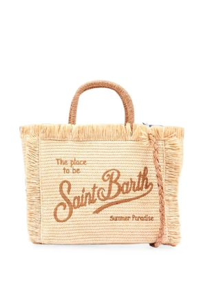MC2 Saint Barth Colette embroidered tote bag - Neutrals