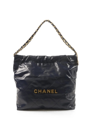 CHANEL Pre-Owned small 22 quilted shoulder bag - Blue