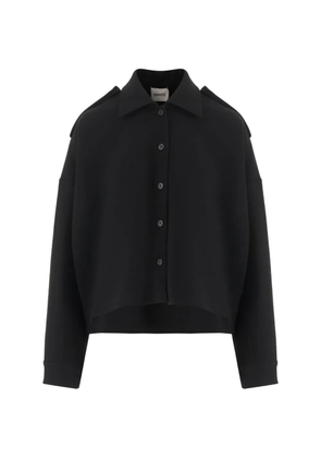 KHAITE epaulette button-up shirt - Black