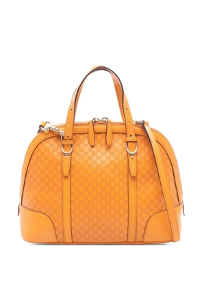 Gucci Pre-Owned 2016-2026 Small Microguccissima Nice Dome satchel - Orange