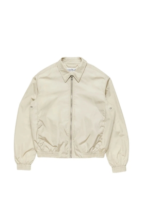 Acne Studios logo-print zip-up jacket - Neutrals