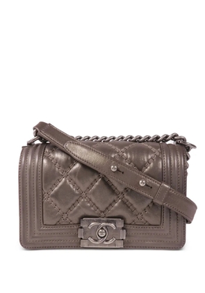 CHANEL Pre-Owned 20 Boy chain shoulder bag - Brown