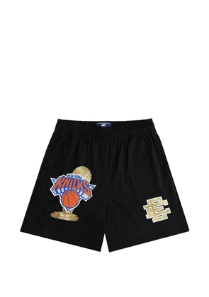 ERIC EMANUEL x New York Knicks logo-patch shorts - Black