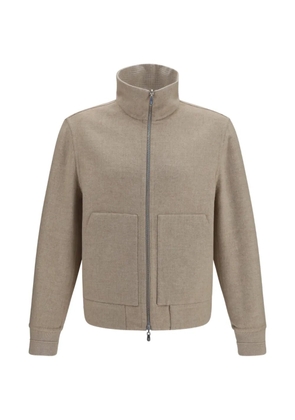 Brunello Cucinelli double-face cashmere jacket - Neutrals