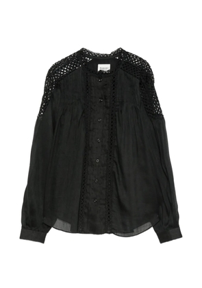 MARANT ÉTOILE Parina guipure-lace panelled blouse - Black