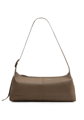 AMI Paris Small taurillon leather Etienne crossbody bag - Brown