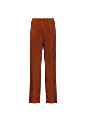 Forte Forte velvet-effect trousers - Orange