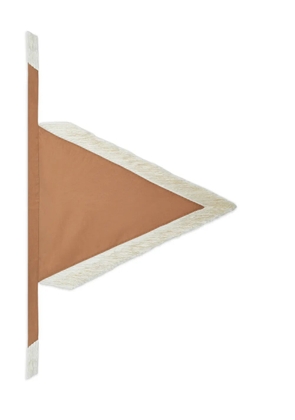 Taller Marmo Bonny fringed headscarf - Brown