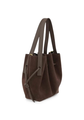 Yuzefi mini Scallop suede tote bag - Brown