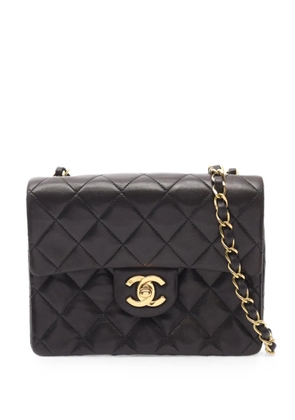 CHANEL Pre-Owned 1991-1994 mini Matelassé chain shoulder bag - Black