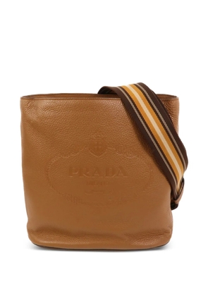 Prada Pre-Owned Vitello Phenix leather shoulder bag - Brown