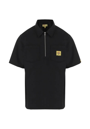 ICECREAM half-zip graphic-print polo shirt - Black
