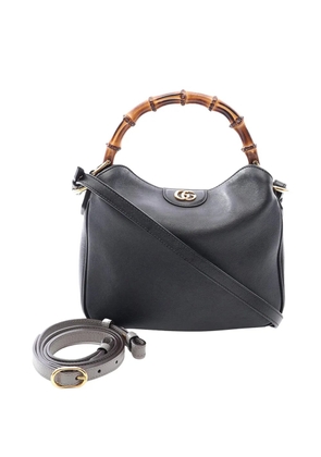 Gucci Pre-Owned 2016-2026 Calfskin Bamboo Diana satchel - Black
