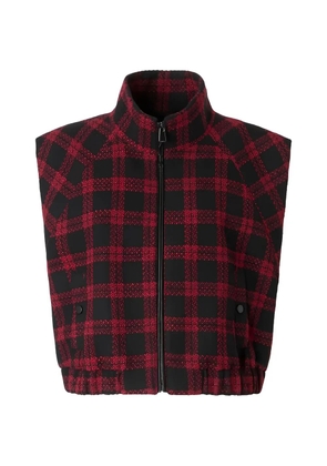 PINKO Handel check-pattern gilet - Red