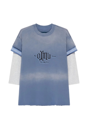 NAMESAKE stripe-detail T-shirt - Blue
