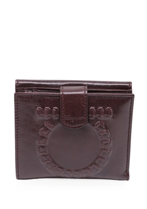 Ferragamo Pre-Owned Gancini-embossed bi-fold wallet - Brown
