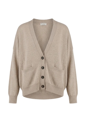 Brunello Cucinelli button-up cashmere cardigan - Neutrals