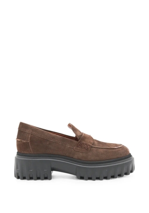 Hogan chunky-sole loafers - Brown