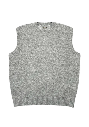 KAPITAL Bone-intarsia knitted vest - Grey