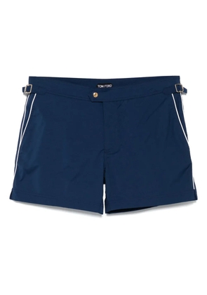 TOM FORD pipped-trim swim shorts - Blue