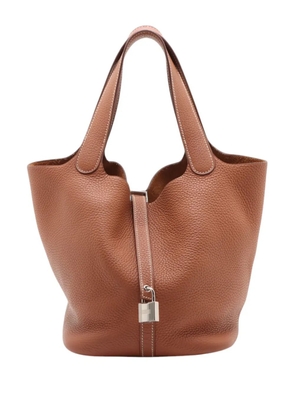 Hermès Pre-Owned 2018 Clemence Picotin Lock 22 handbag - Brown