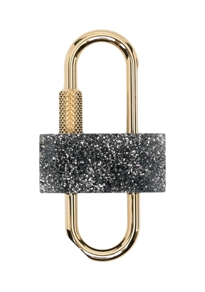 Givenchy two-tone glittered padlock - Gold