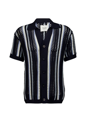 Frescobol Carioca Pinto crochet-knit shirt - Blue