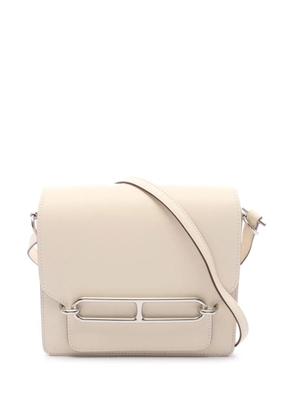 Hermès Pre-Owned 2022 Mini Swift Sac Roulis 18 crossbody bag - Neutrals