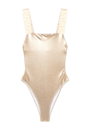 Versace Greca-detail swimsuit - Gold