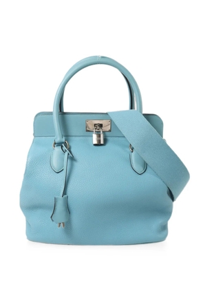 Hermès Pre-Owned 26 Toolbox Clemence tote bag - Blue