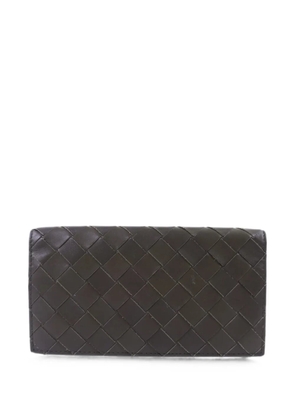 Bottega Veneta Pre-Owned Intrecciato bi-fold lambskin wallet - Green