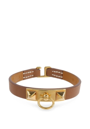 Hermès Pre-Owned Rivale Mini leather bracelet - Gold