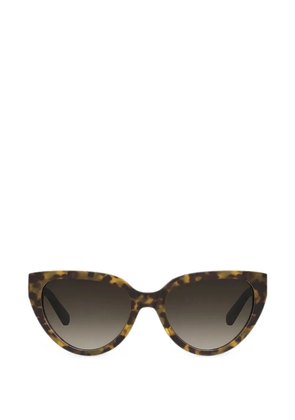Love Moschino tortoiseshell-effect cat-eye sunglasses - Brown