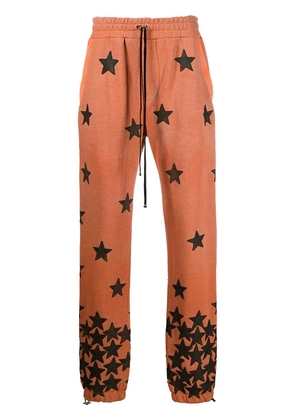 AMIRI star appliqué track trousers - Orange