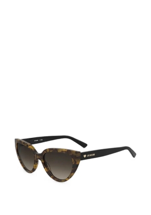 Love Moschino tortoiseshell-effect cat-eye sunglasses - Brown