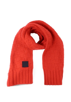 Louis Vuitton Pre-Owned knit scarf - Red
