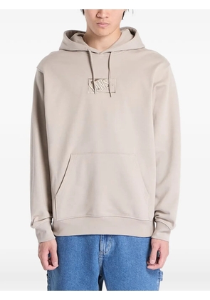 Vans logo-embroidered drawstring hoodie - Neutrals