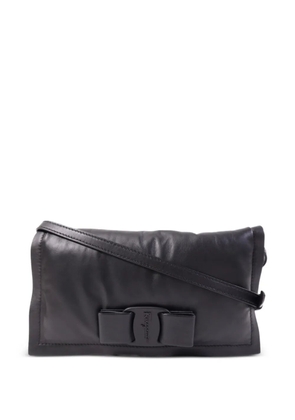 Ferragamo Pre-Owned Vara bow-detail shoulder bag - Black