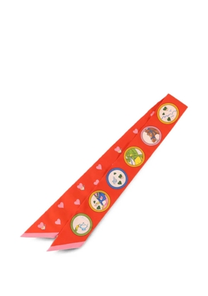 Hermès Pre-Owned Twilly Tea Time scarf - Red