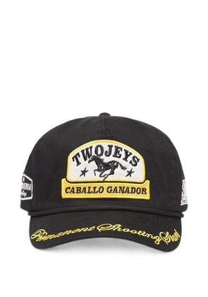 TWOJEYS Caballo Ganador logo-patch baseball cap - Black