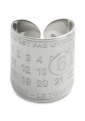 MM6 Maison Margiela souvenir sticker band ring - Silver
