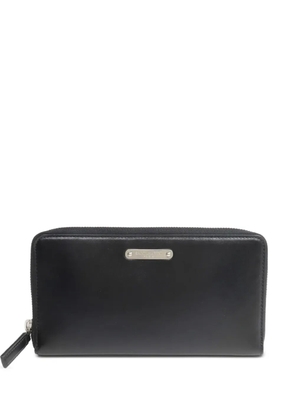 Saint Laurent Pre-Owned leather long wallet - Black