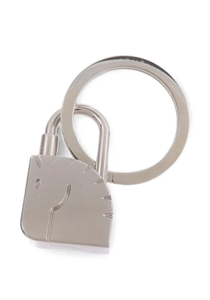 Hermès Pre-Owned Cadenas Horse keyring - Silver