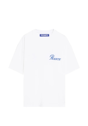 PICANTE Record logo-print T-shirt - White
